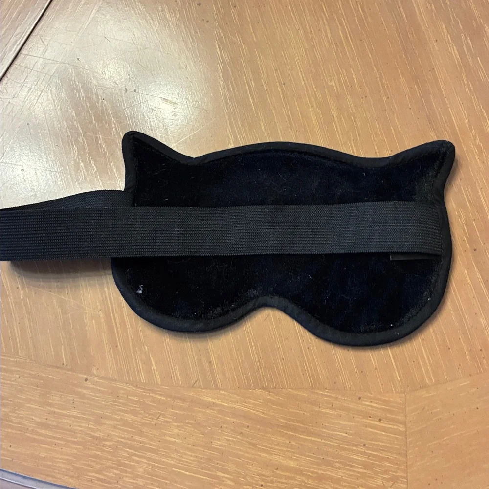 Cute Cat Face Kids Sleep Mask - Black and White
